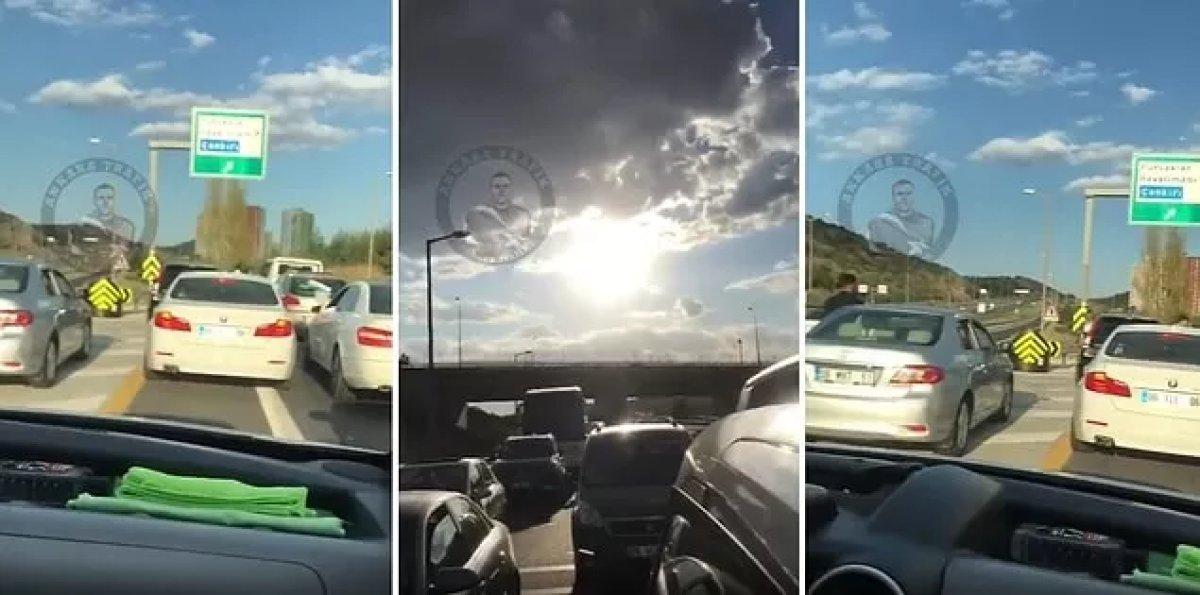 Ankara'da acil vakaya gitmeye çalışan ambulans düğün konvoyuna takıldı