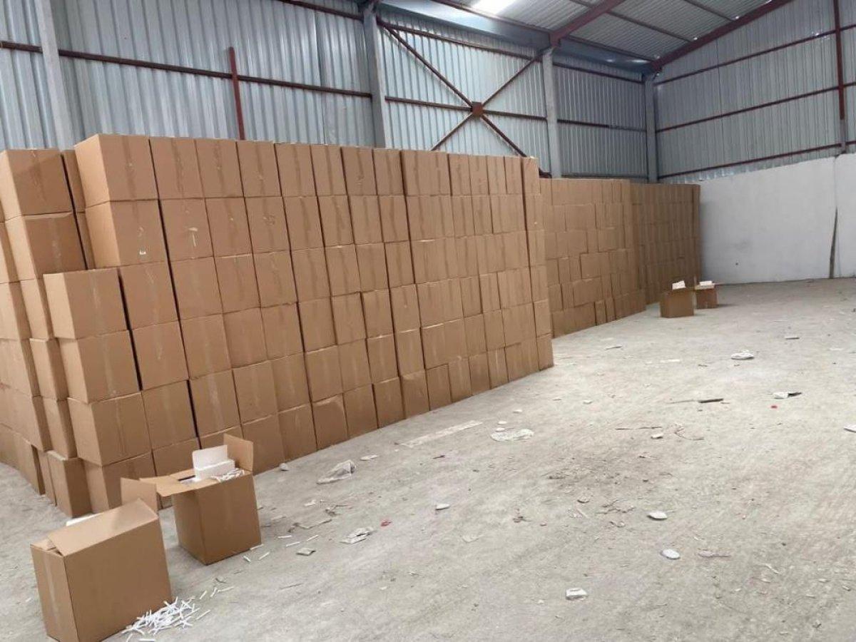 Adana'da 39 milyon boş makaron ele geçirildi