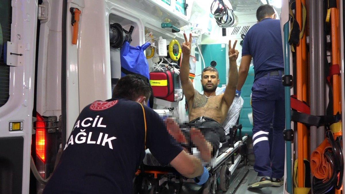 Bursa’da yaralı halde bulunan genç, güçlükle sakinleştirildi