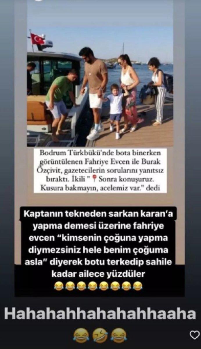 Fahriye Evcen espri yaptı