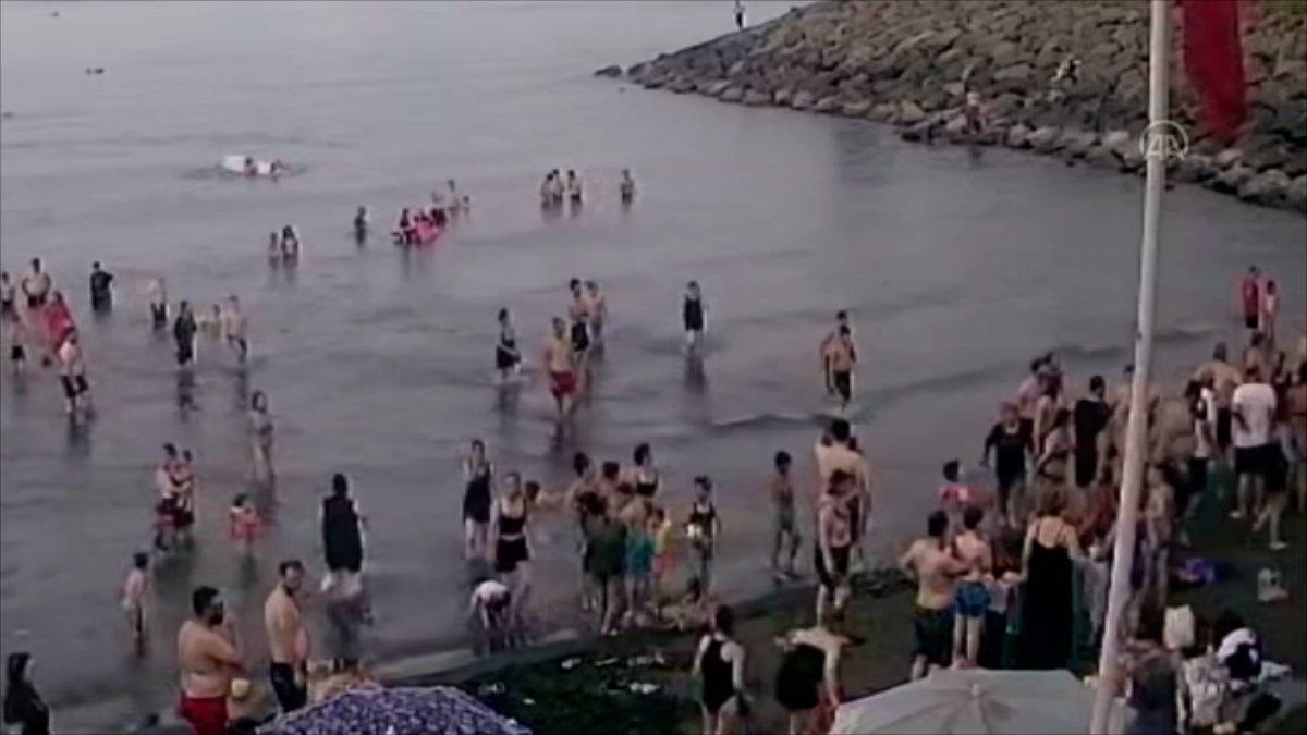 Trabzon'da denizde çocuğu köpek ısırdı