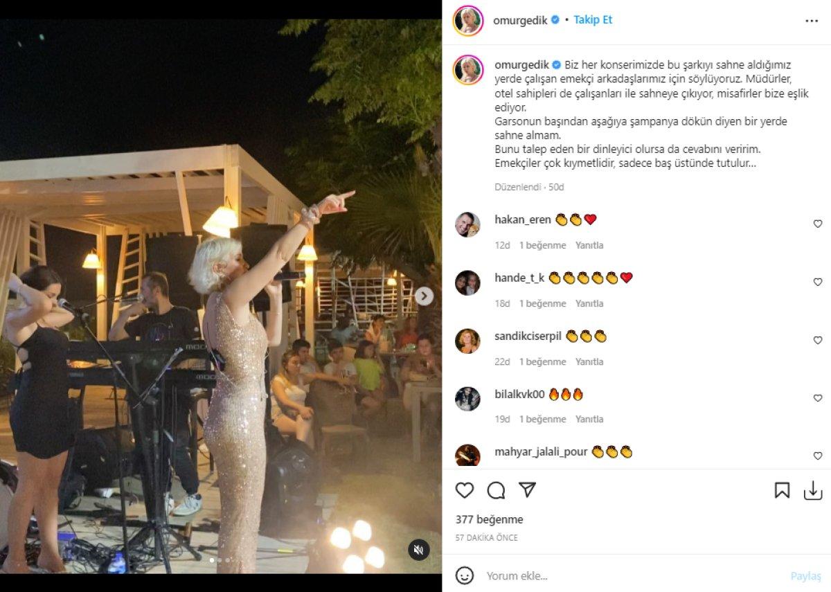 Ünlülerden Demet Akalın'a şampanya tepkisi