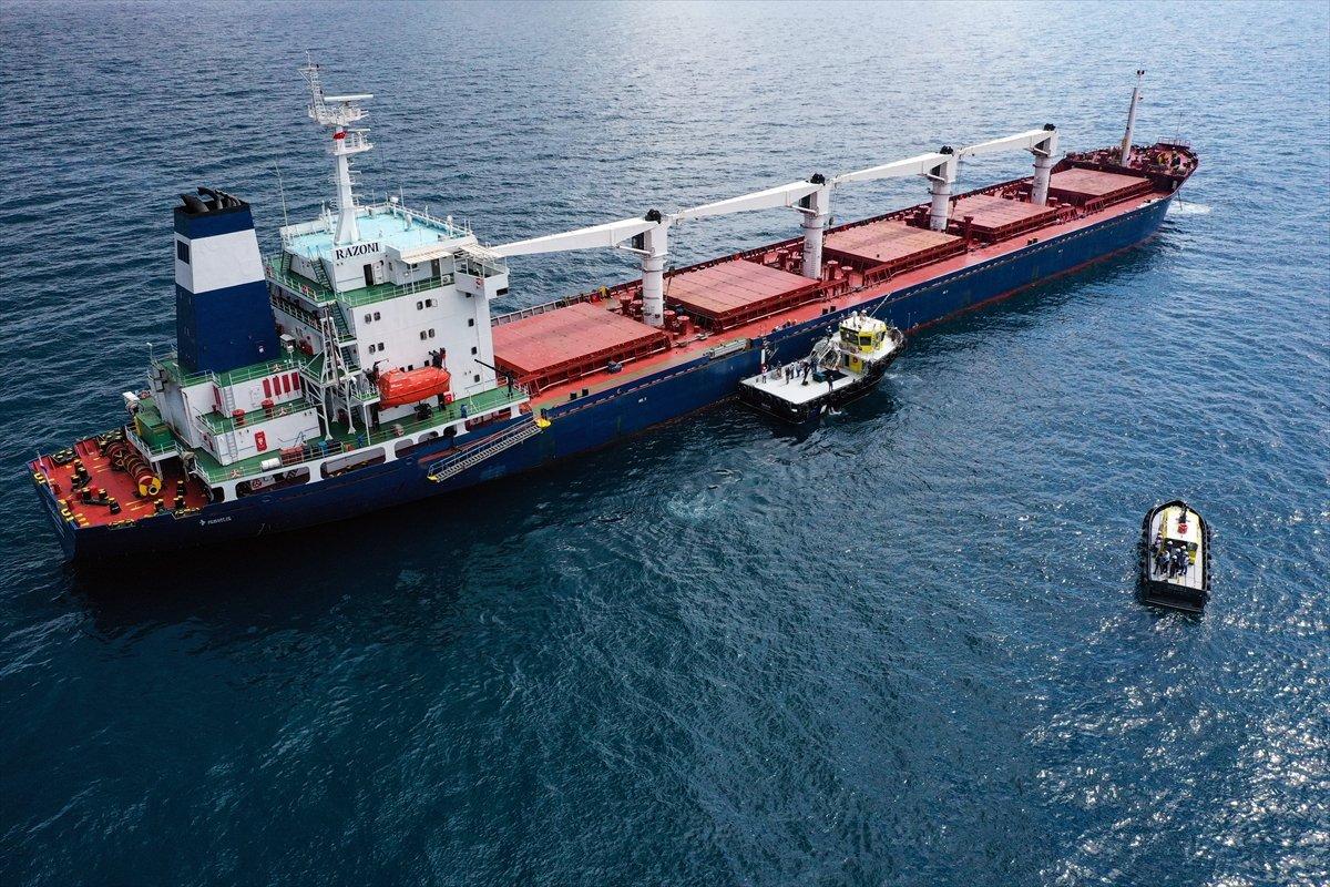 MSB: Tahıl yüklü gemisindeki denetleme faaliyetleri tamamladı