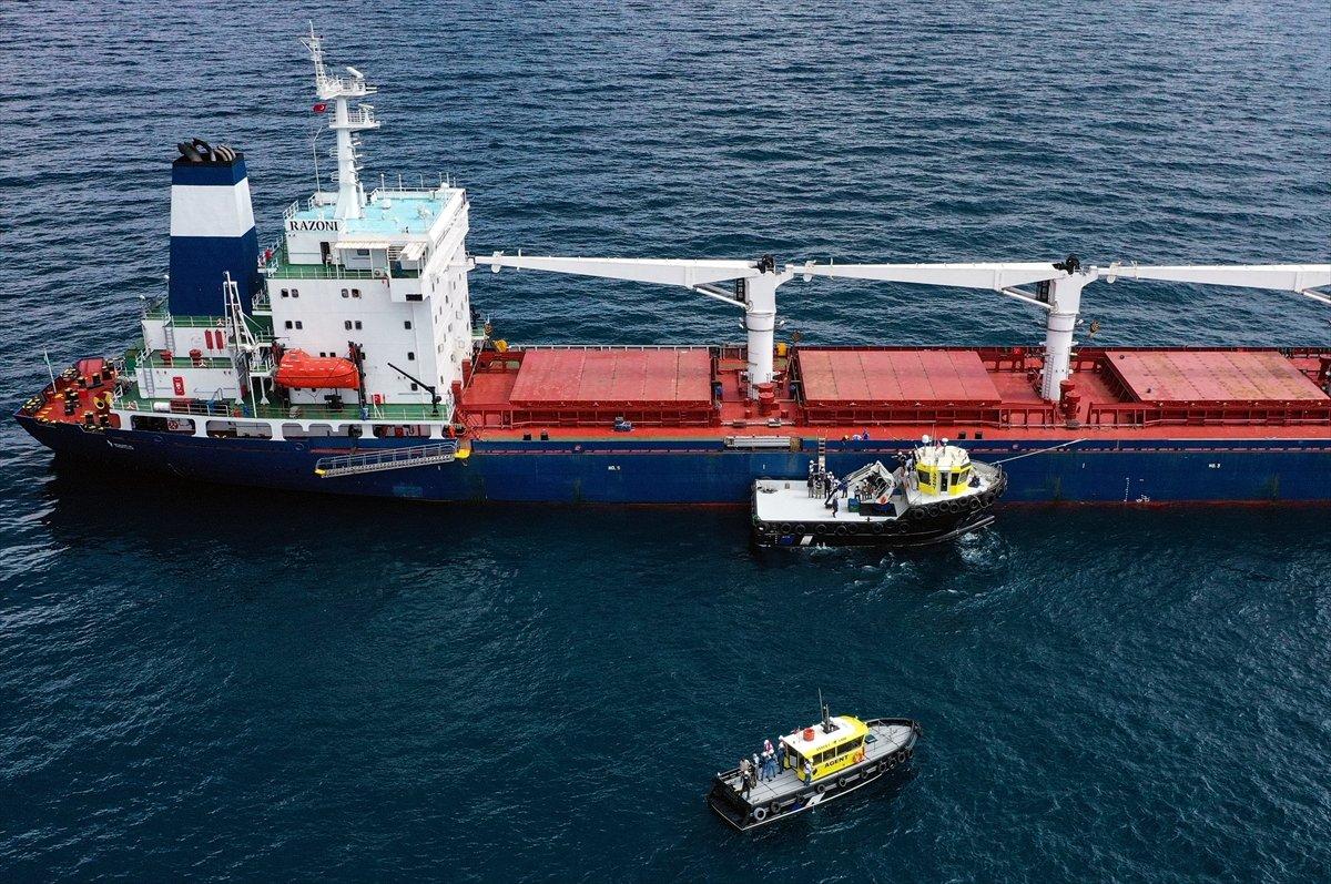 MSB: Tahıl yüklü gemisindeki denetleme faaliyetleri tamamladı