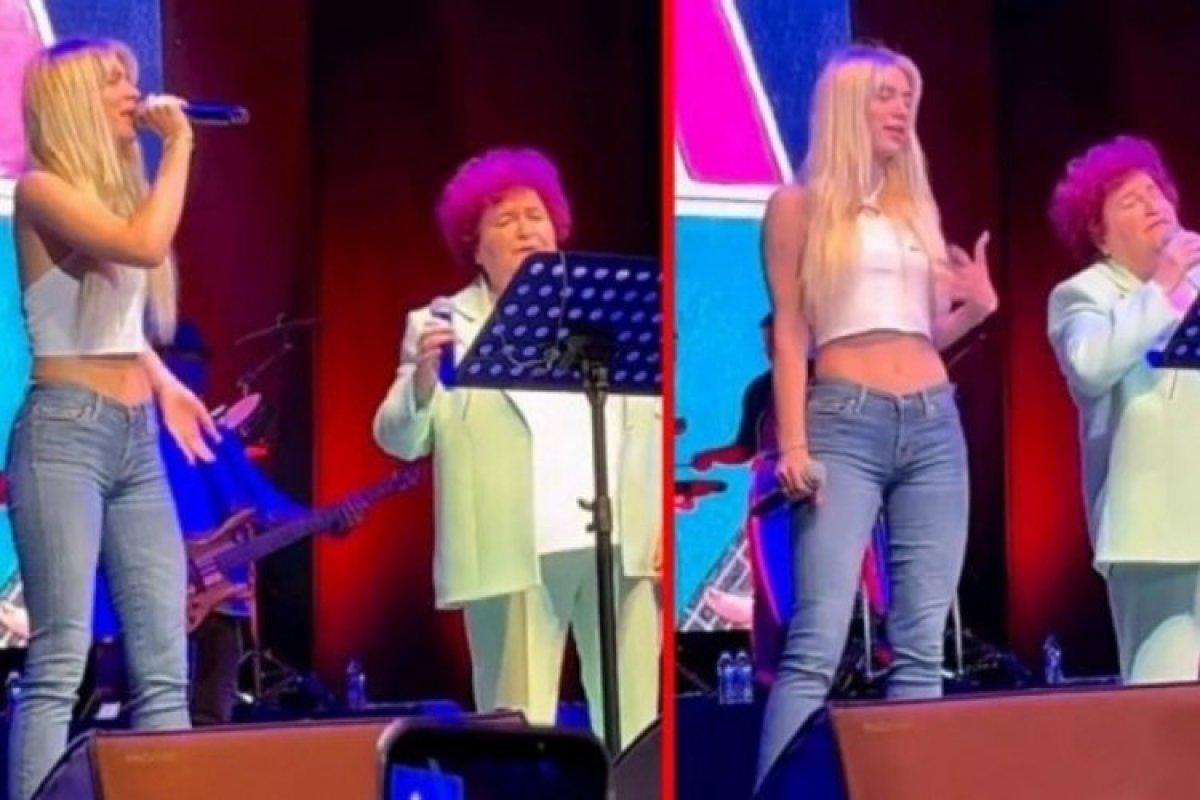 Aleyna Tilki, Selda Bağcan'la şarkı söyledi