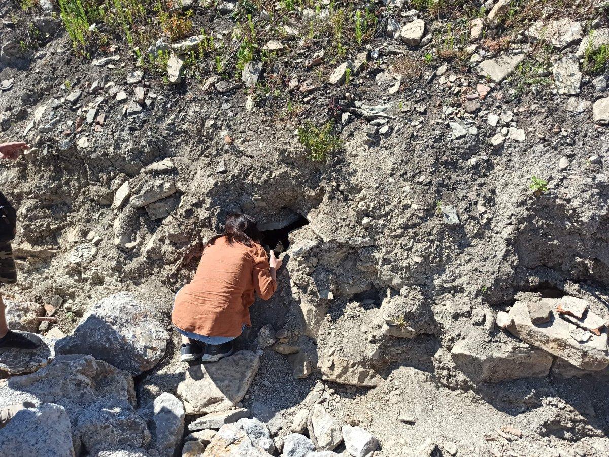 Kastamonu'da kuzeninin mezarını ararken bin 500 yıllık Bizans mezarını buldu