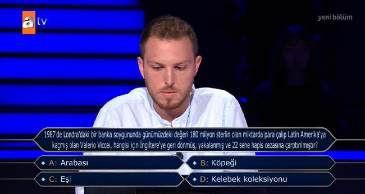 Kim Milyoner Olmak İster'de yanlış anladığı sorudan 50 bin lira kazandı