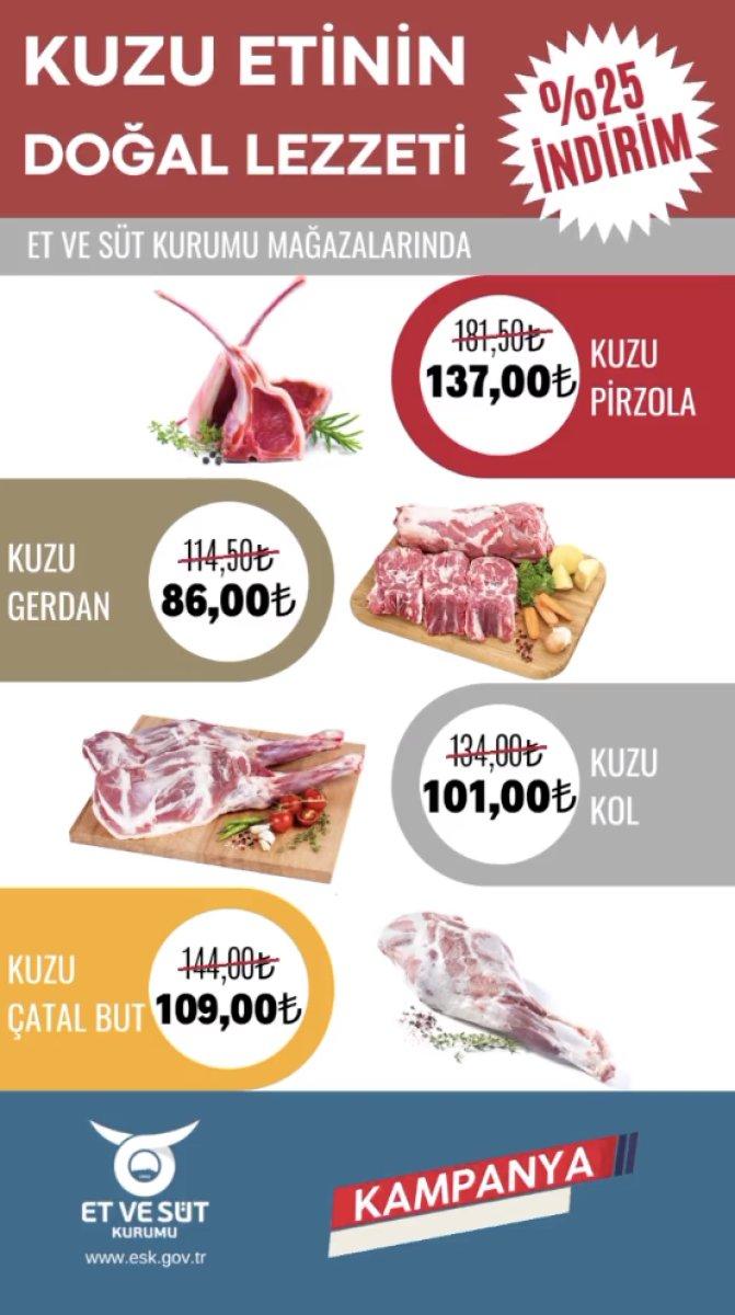 Et ve Süt Kurumu kuzu etinde indirime gidecek