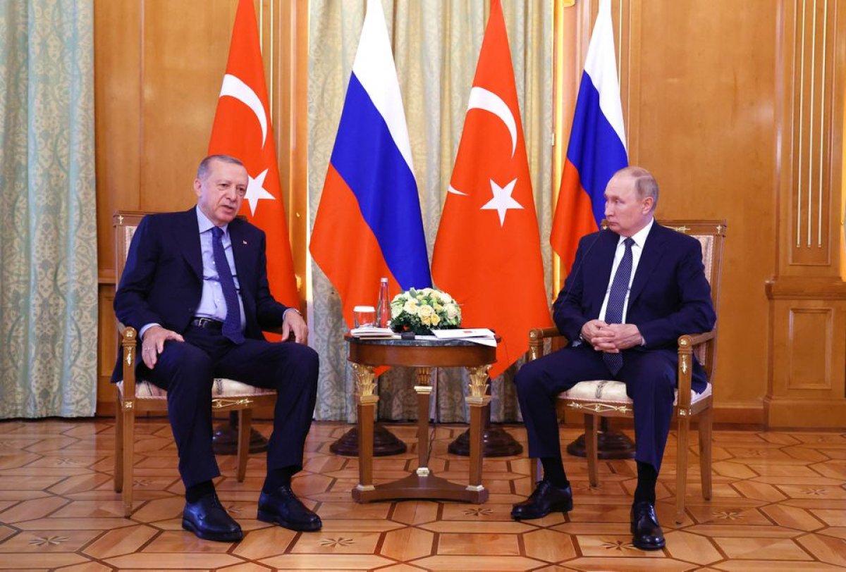 Cumhurbaşkanı Erdoğan ile Putin'in Soçi'deki görüşmesi dünya basınında