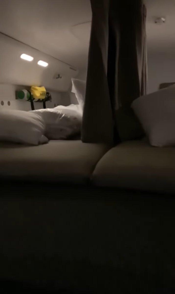 Uçuş ekibinin uzun yolculuklarda uyudukları alan