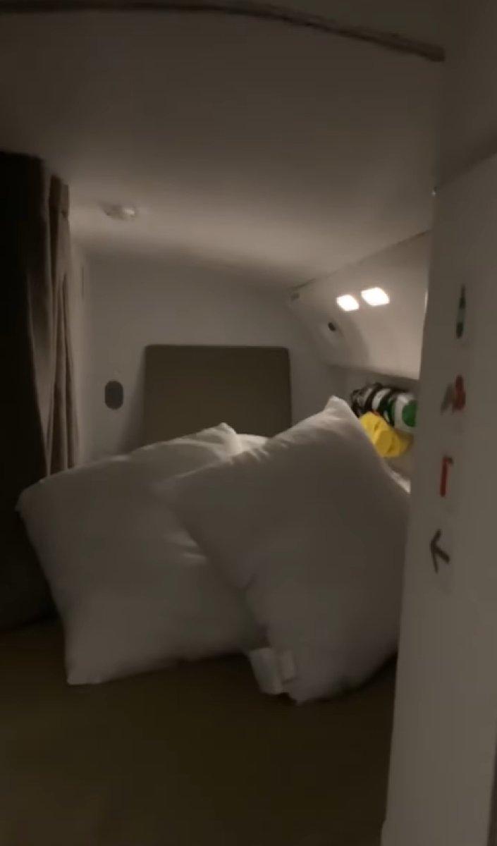 Uçuş ekibinin uzun yolculuklarda uyudukları alan