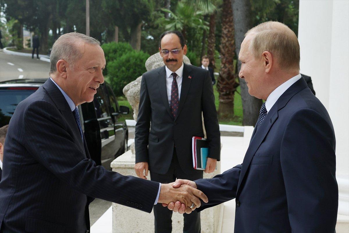 Cumhurbaşkanı Erdoğan ve Putin görüşmesi sona erdi