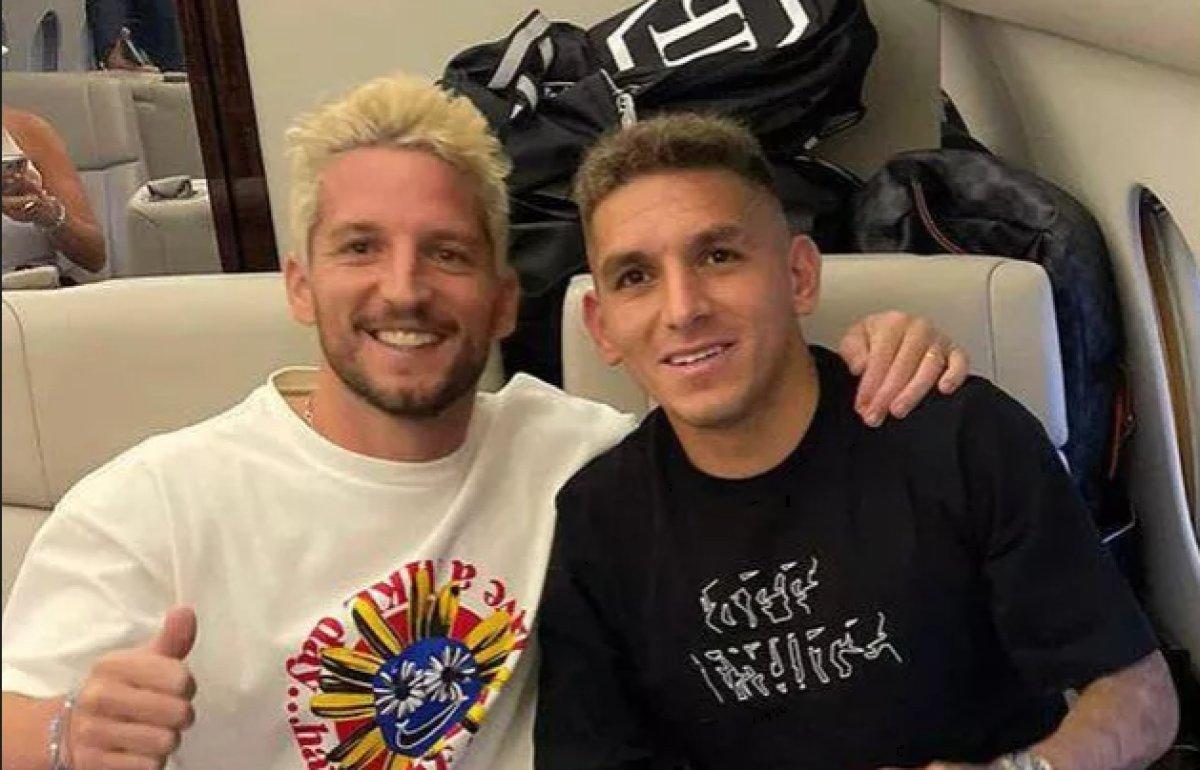 Galatasaray'ın yeni yıldızları Mertens ve Torreira İstanbul'a geldi