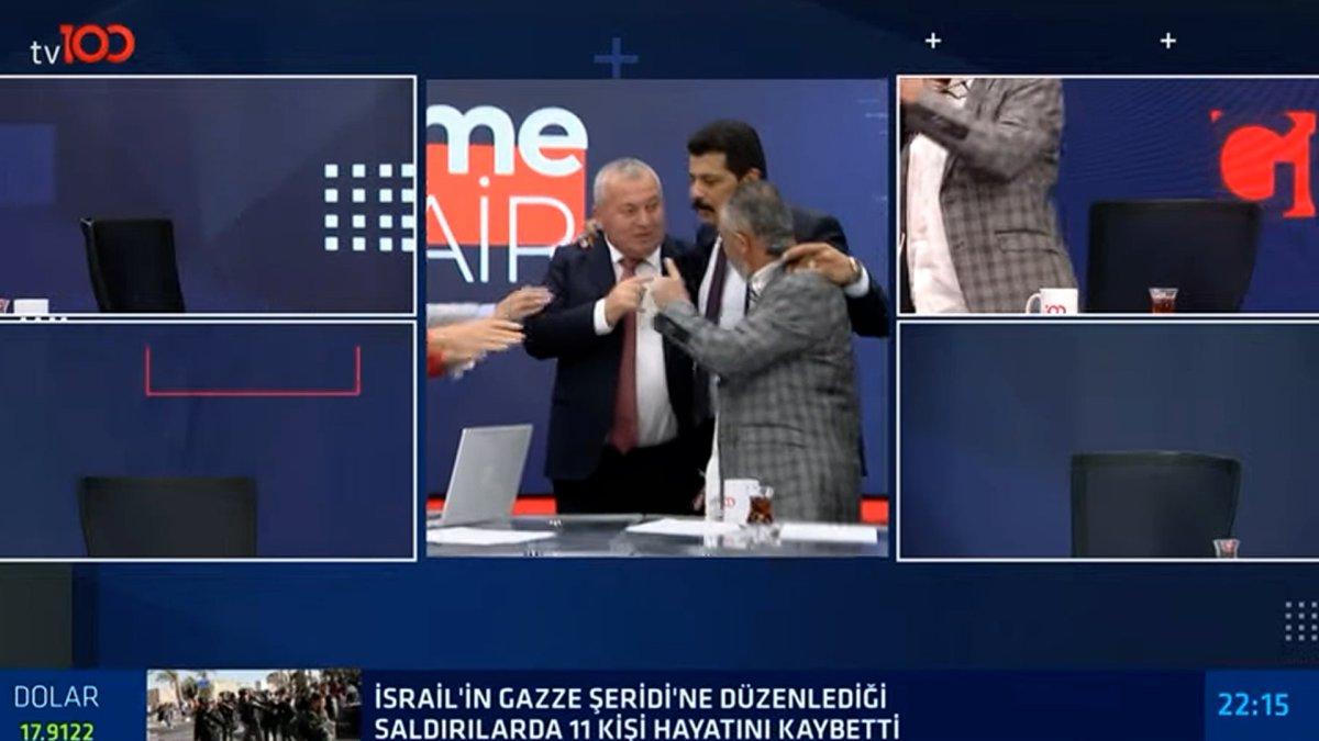 Cemal Enginyurt ile Latif Şimşek canlı yayında burun buruna geldi