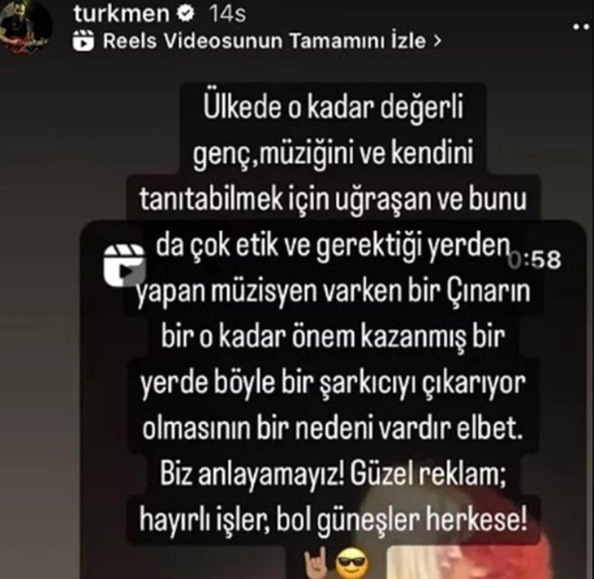 Selda Bağcan'a Gökhan Türkmen'den eleştiri