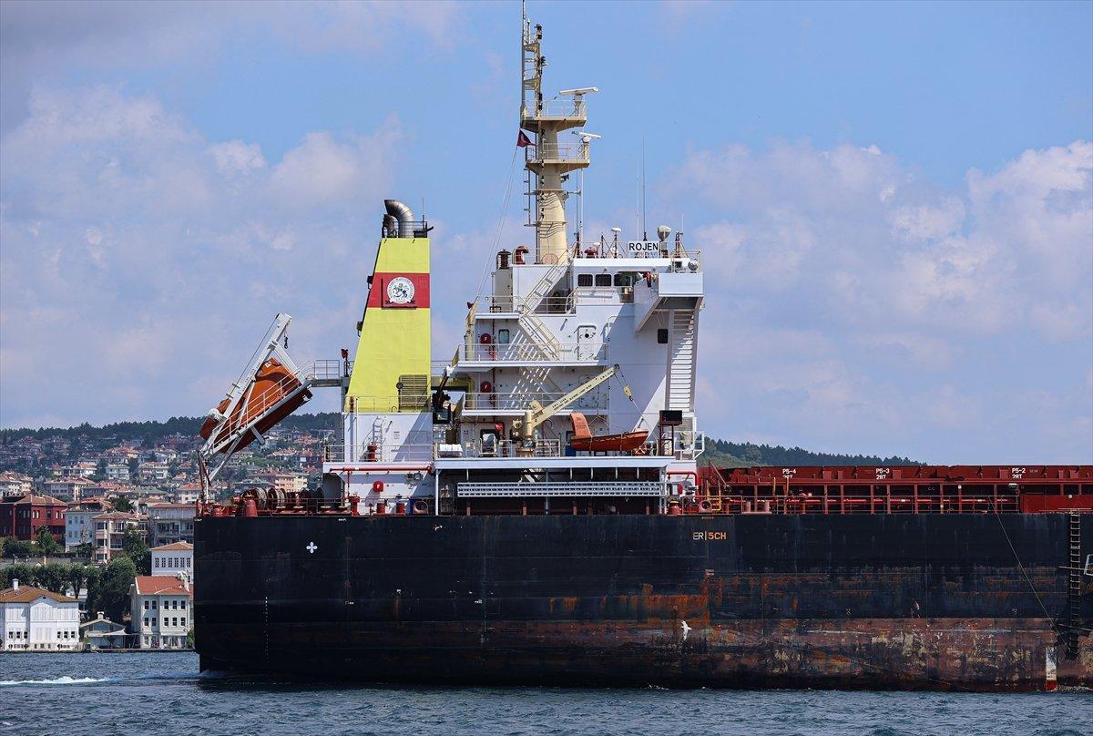 Ukrayna'dan gelen tahıl yüklü 2 gemi, İstanbul Boğazı'ndan geçti