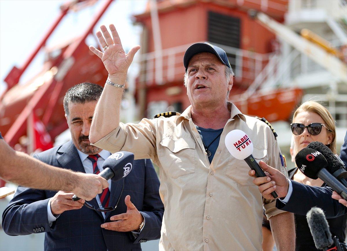 Türkiye'ye gelen geminin kaptanı Alibeyler: Tüylerim diken diken oldu