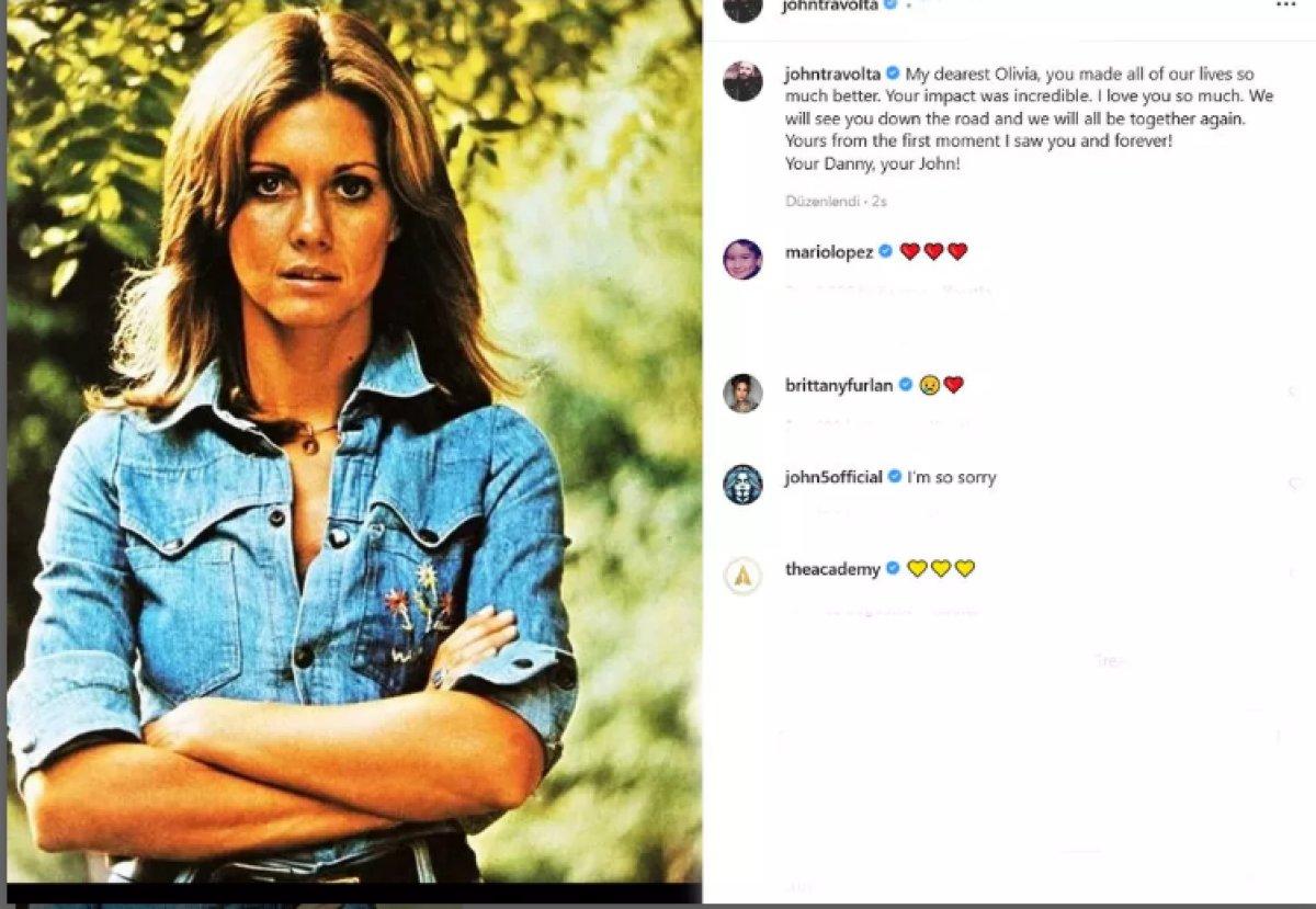 Olivia Newton-John hayatını kaybetti