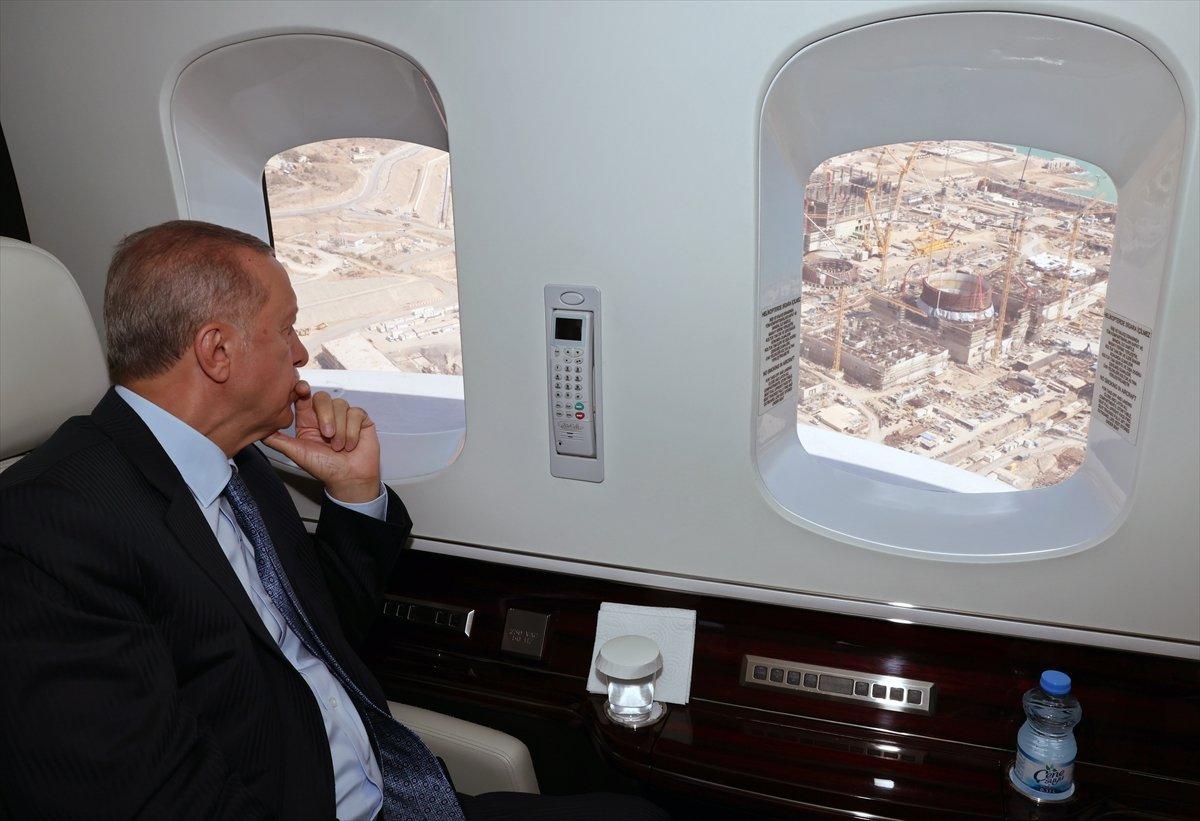 Cumhurbaşkanı Erdoğan,  Akkuyu'da incelemelerde bulundu