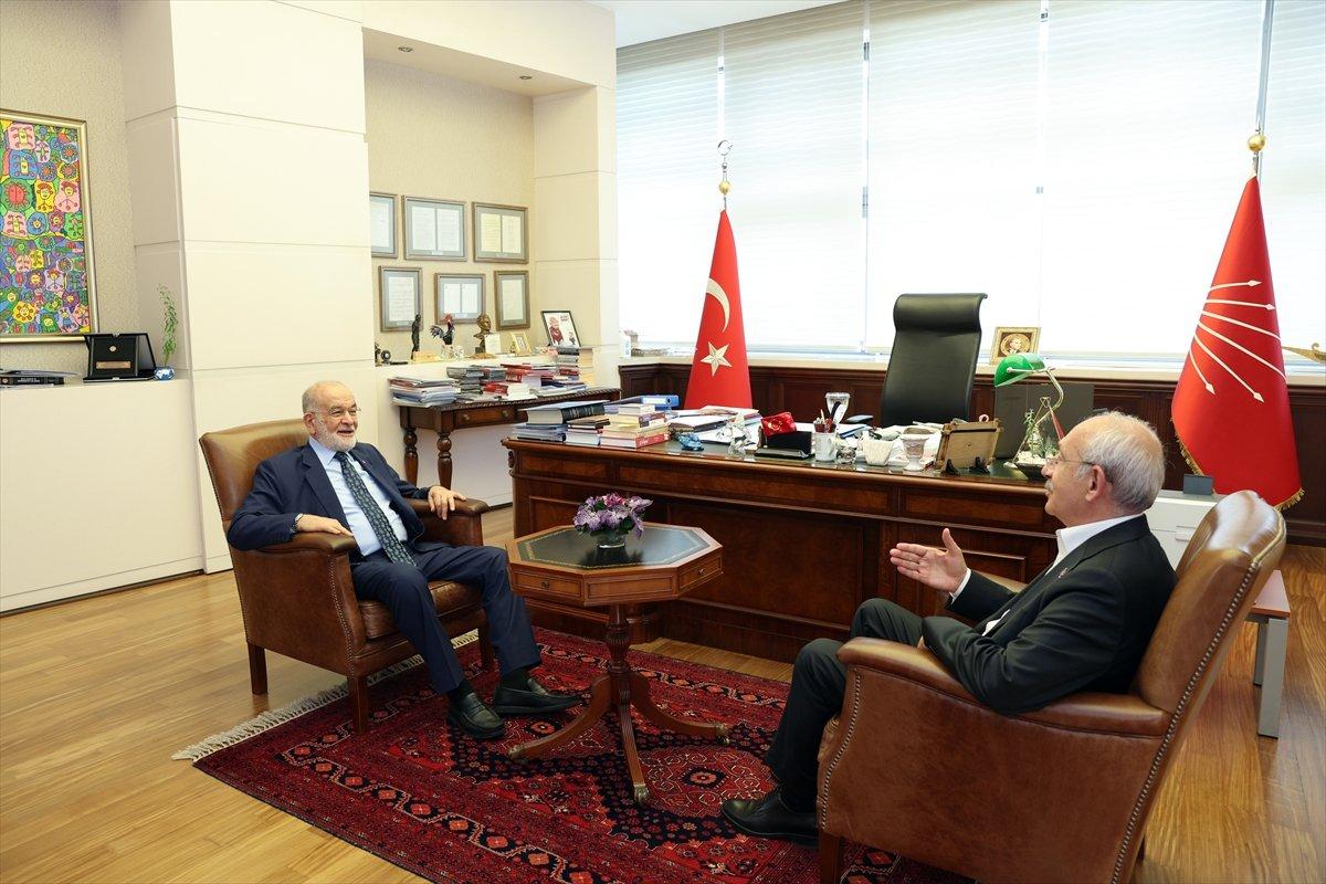 Kemal Kılıçdaroğlu, Temel Karamollaoğlu'nu kabul etti