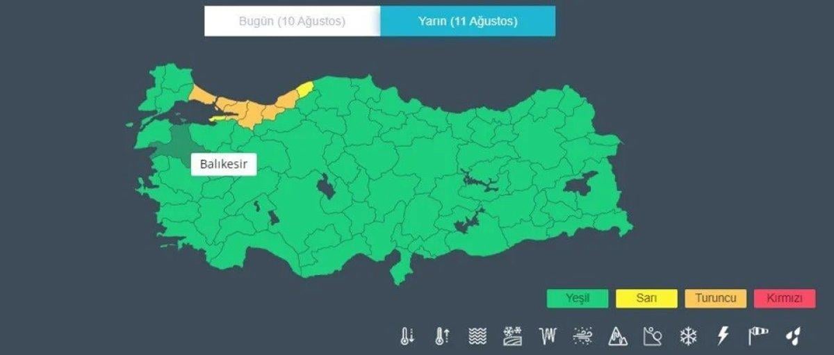 AFAD'dan İstanbullulara kuvvetli yağış uyarısı