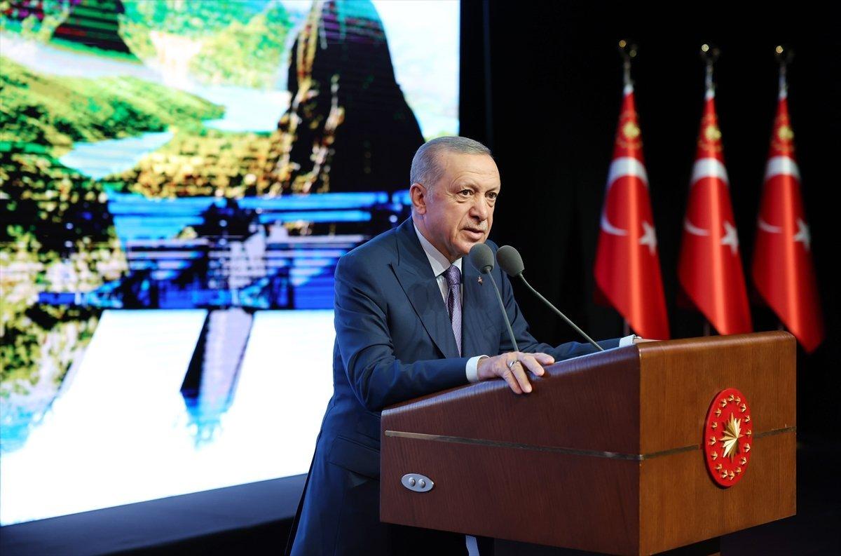 Cumhurbaşkanı Erdoğan, 34 hidroelektrik santralinin açılışını yaptı