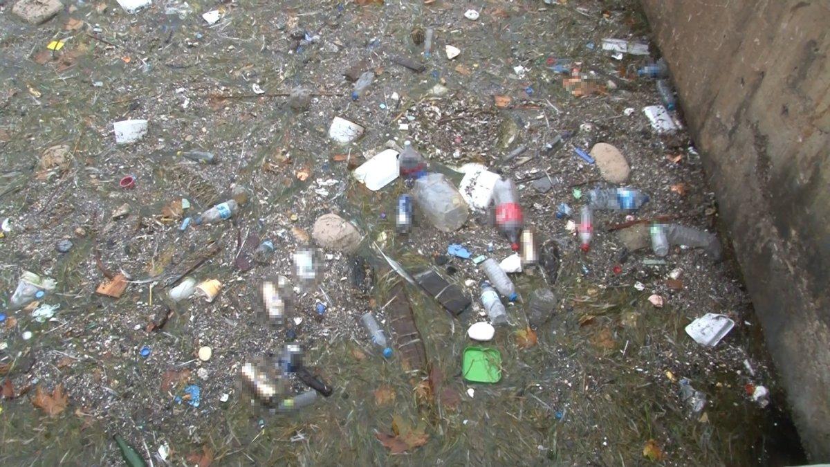 Sarıyer'de deniz çöplüğe dönüştü