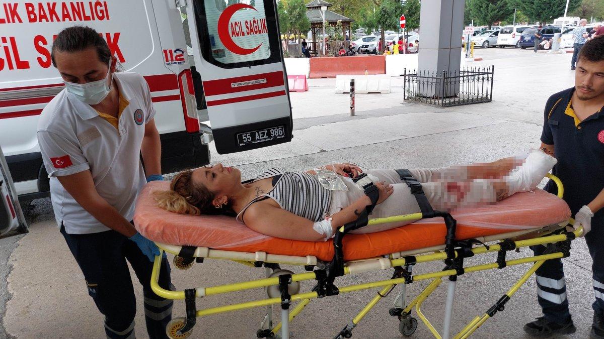 Samsun'da tüfeği kurcalayan kadın sağ bacağını yaraladı