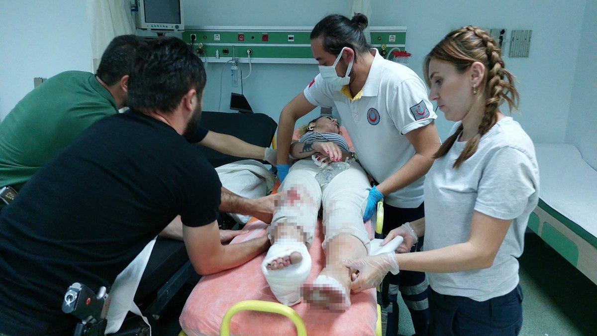 Samsun'da tüfeği kurcalayan kadın sağ bacağını yaraladı