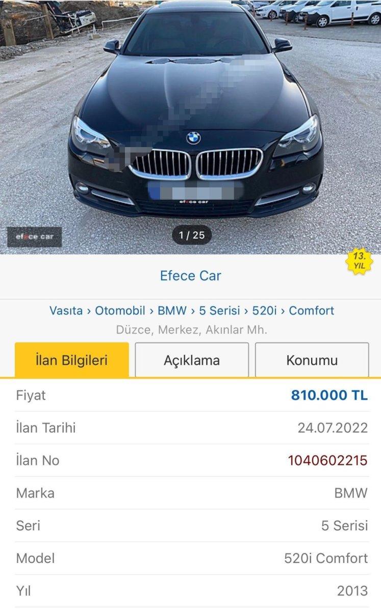Düzce'de, online otomobil satışında kaparo dolandırıcılığı