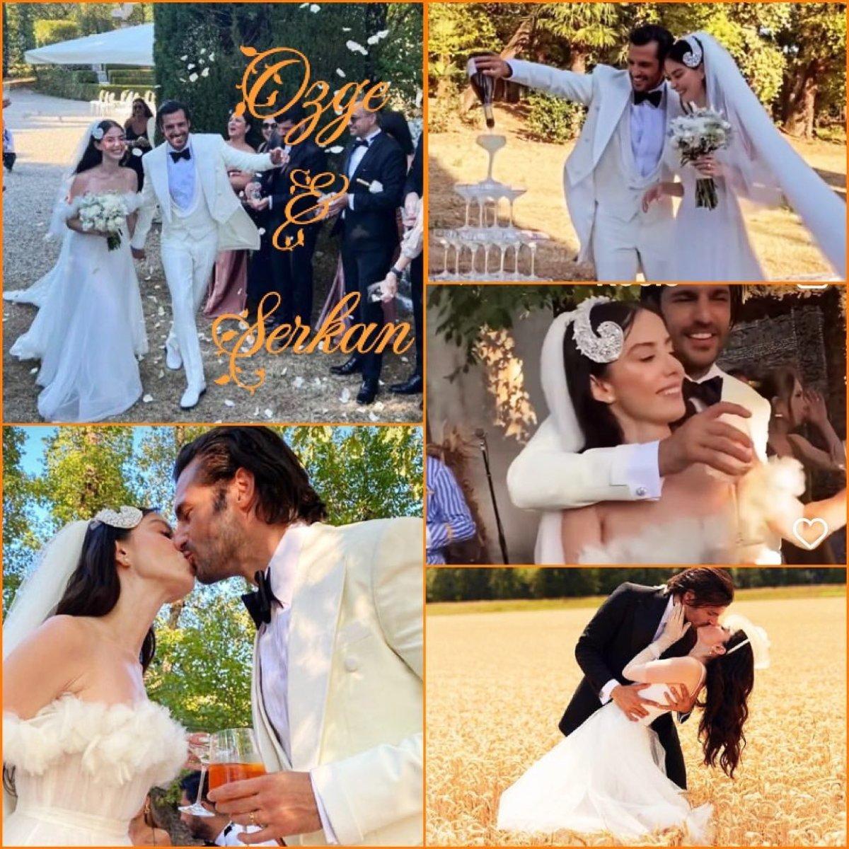 Özge Gürel ile Serkan Çayoğlu İtalya'da düğün yaptı