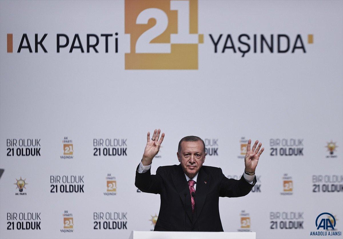 Cumhurbaşkanı Erdoğan'ın AK Parti'nin kuruluş yıl dönümü konuşması