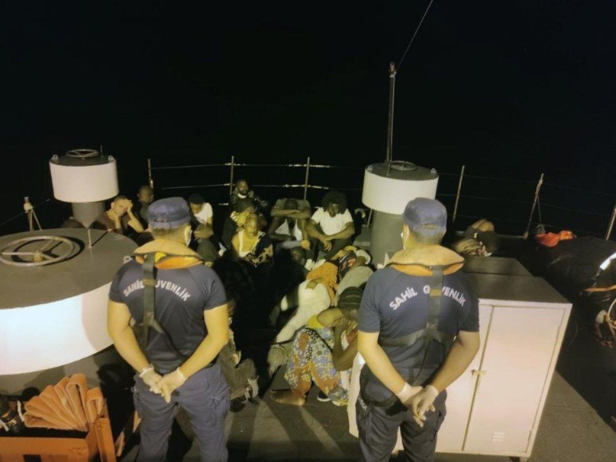 Marmaris'te 134 göçmen kurtarıldı