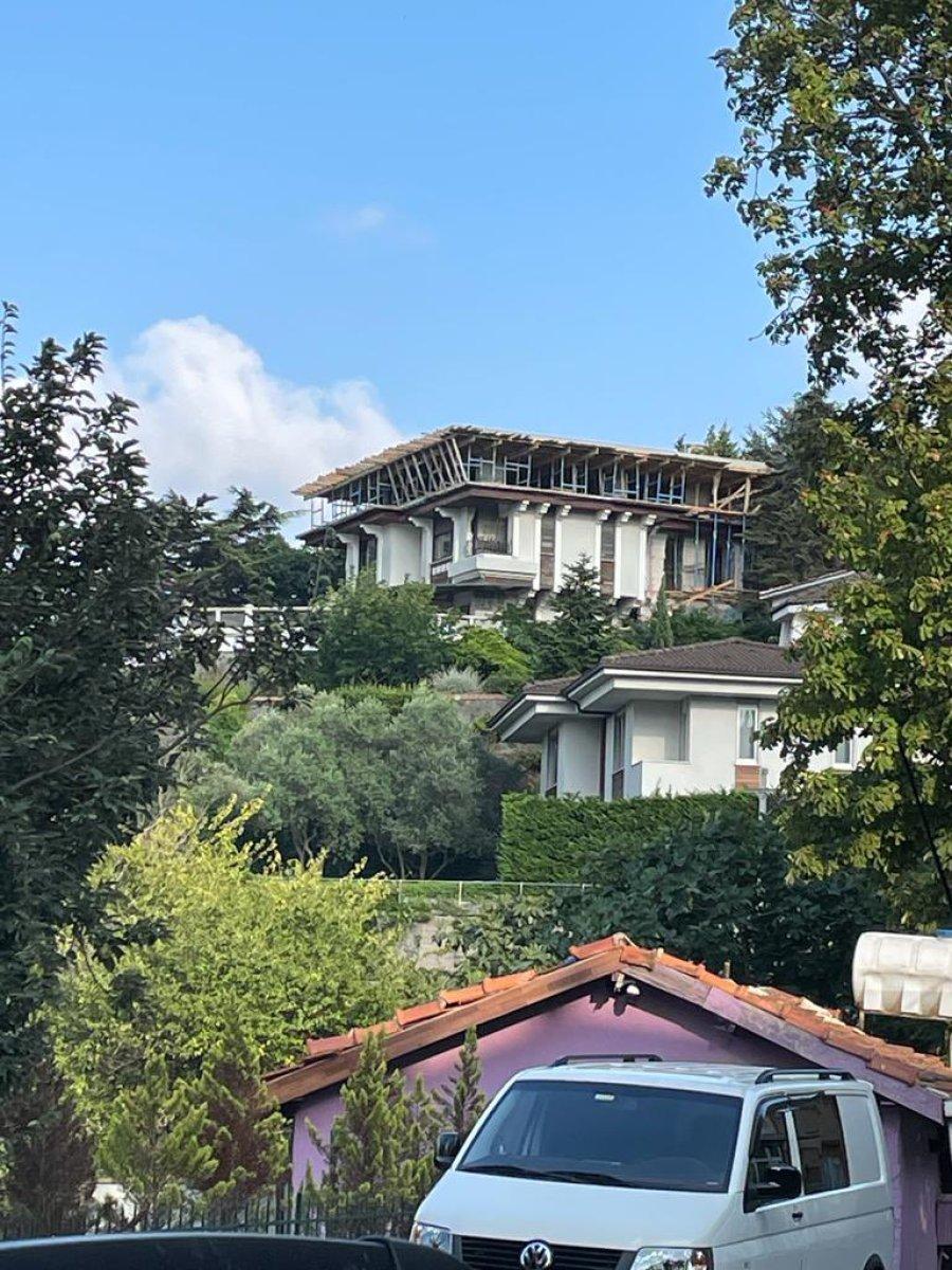 Halk TV'nin patronu Cafer Mahiroğlu'nun Boğaz'daki kaçak yapısı