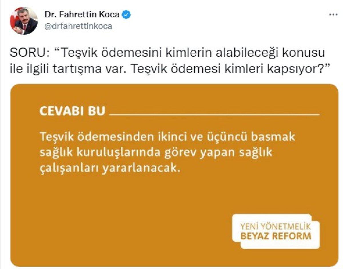 Fahrettin Koca, ek ödeme yönetmeliğiyle ilgili merak edilenleri yanıtladı