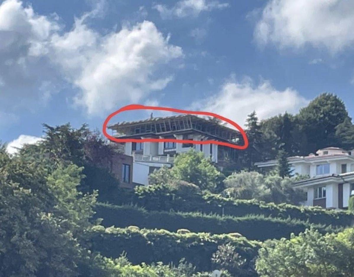 Halk TV'nin patronu Cafer Mahiroğlu'nun Boğaz'daki kaçak yapısı