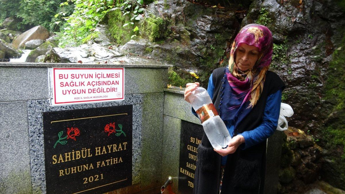 Rize'de böbrek taşına iyi geldiği için içtikleri su zehirli çıktı