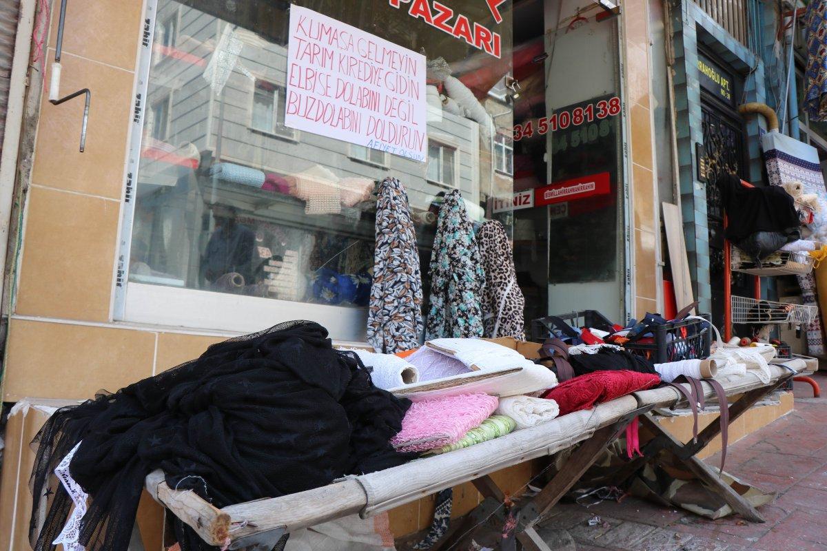 Samsun'daki esnafın dükkanına astığı yazı ilgi çekti