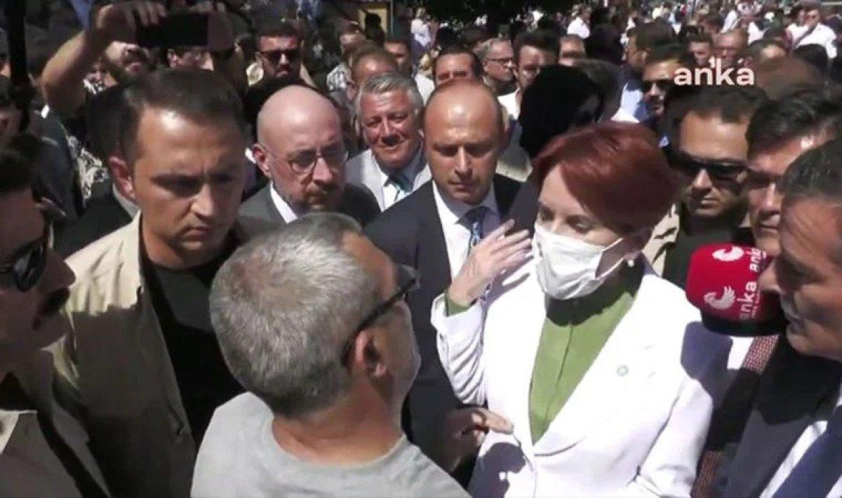 Meral Akşener ile vatandaş arasında gerilim