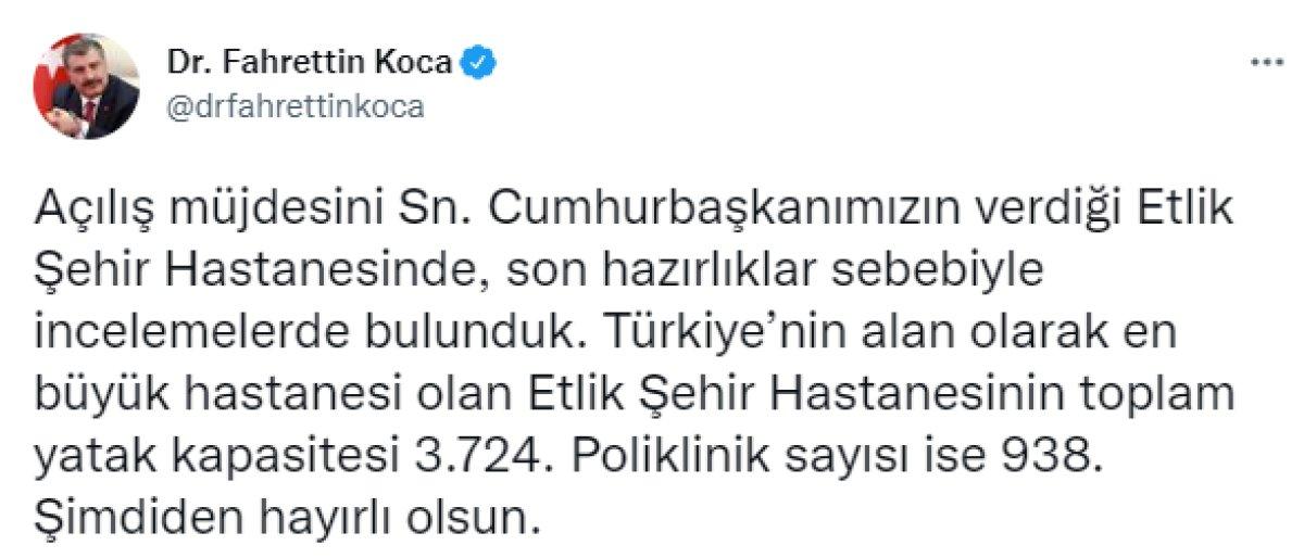 Etlik Şehir Hastanesi'nde sona gelindi: Yatak kapasitesi 3 bin 724