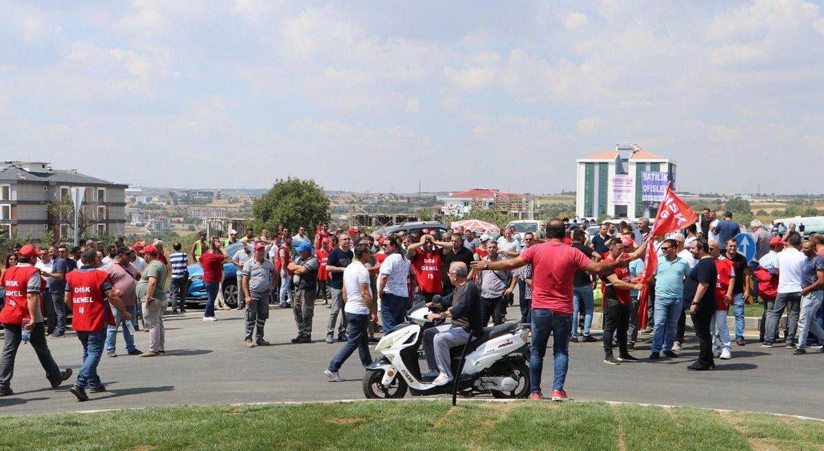 Tekirdağ'da belediye işçilerinden 'ek zam' eylemi
