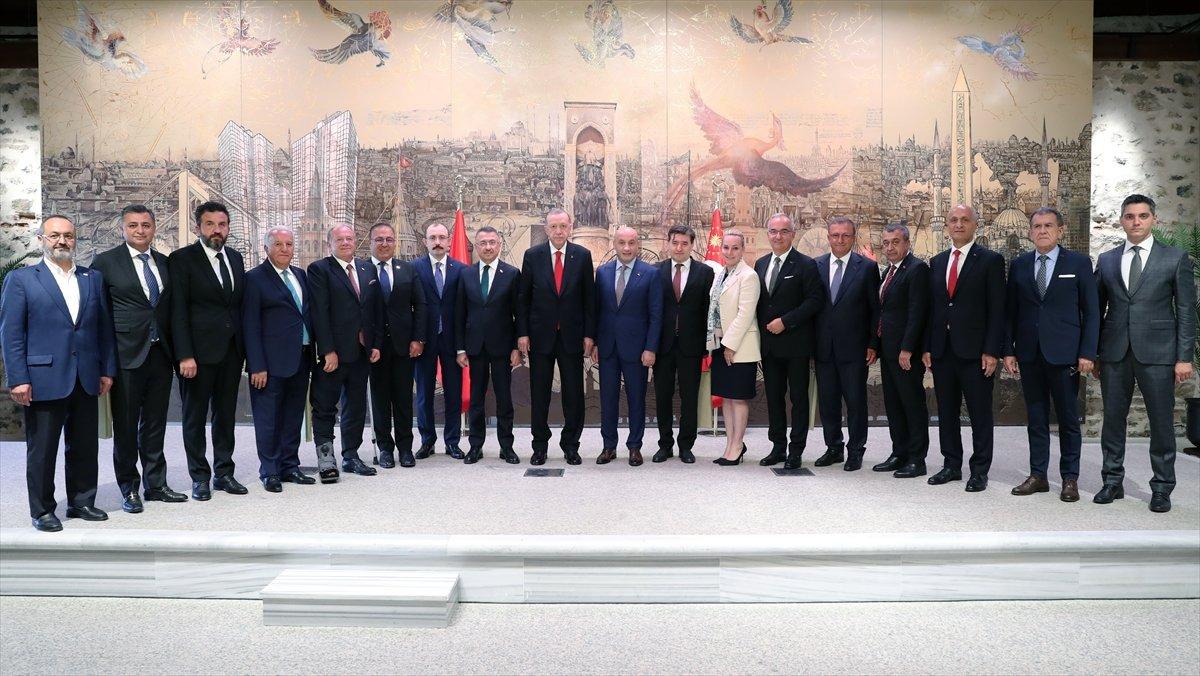 Cumhurbaşkanı Erdoğan, TİM üyelerini kabul etti