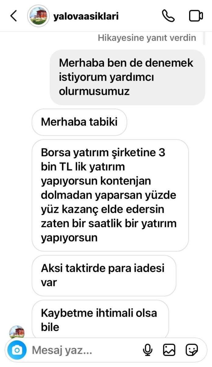 Yalova'da sosyal medya paylaşımlarına inanınca dolandırıldı