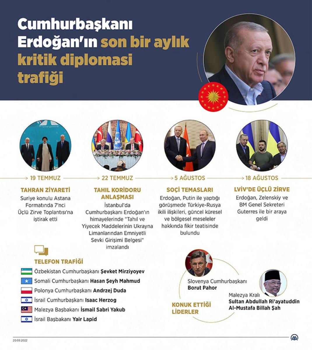 Cumhurbaşkanı Erdoğan’ın son bir aylık diplomasi trafiği