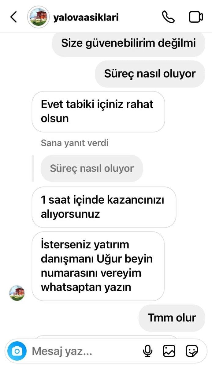 Yalova'da sosyal medya paylaşımlarına inanınca dolandırıldı