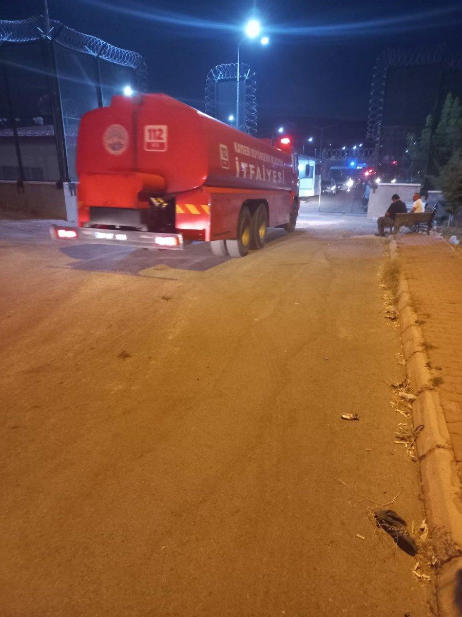 Kayseri’de, sığınmacılar geri gönderme merkezinde yangın çıkardı
