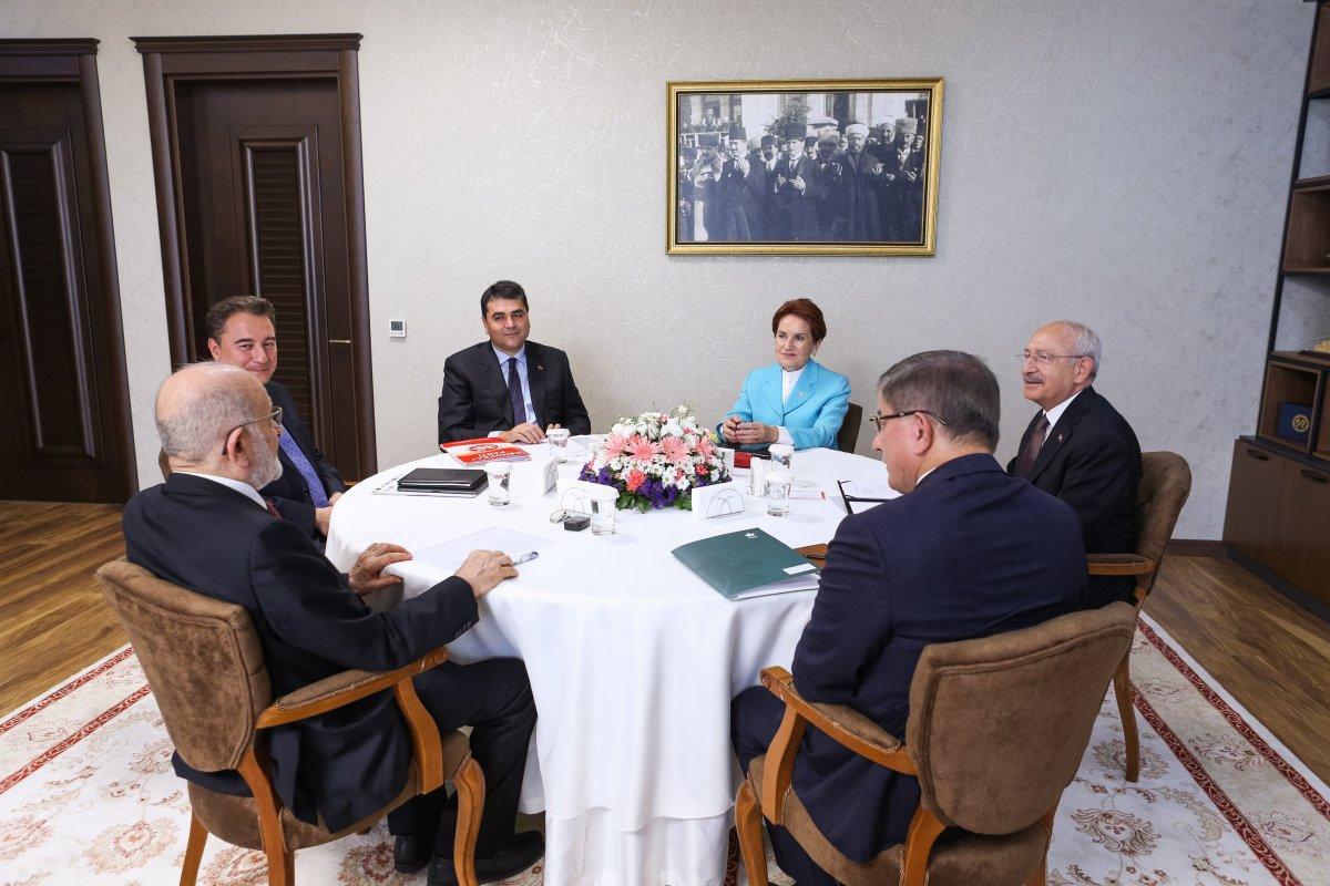 6’lı masa Saadet Partisi Genel Merkezi'nde bir araya geldi