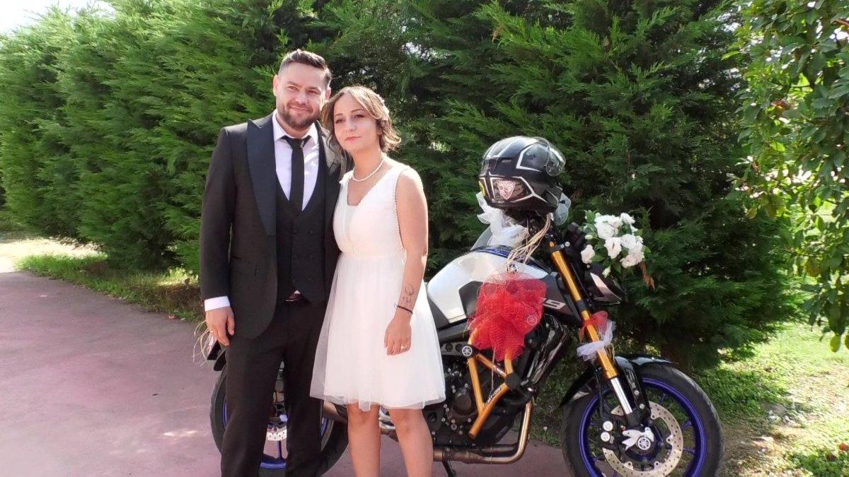 Düzce'de motorsikletli düğün konvoyu