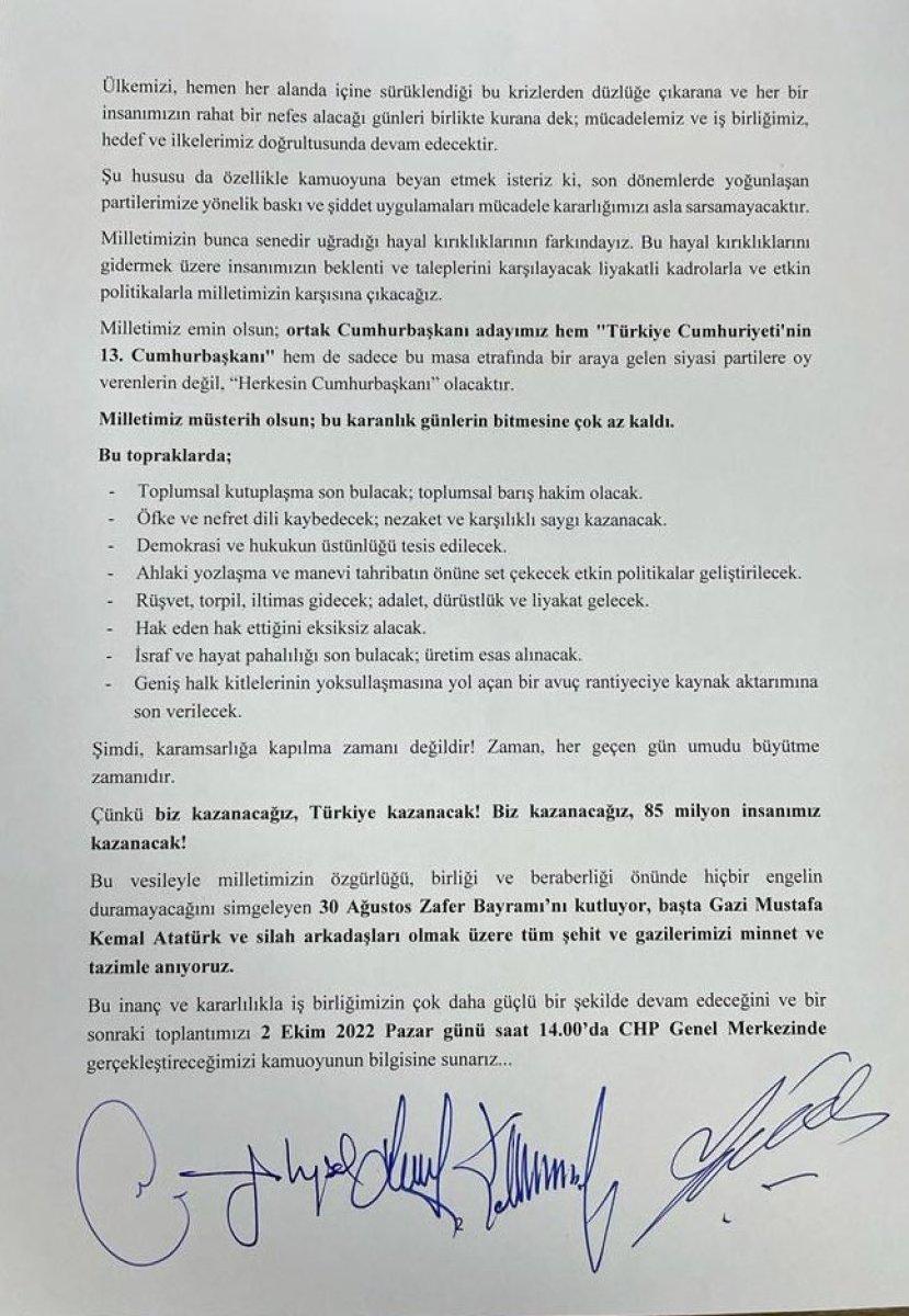 6’lı masa ilk turun son toplantısını tamamladı