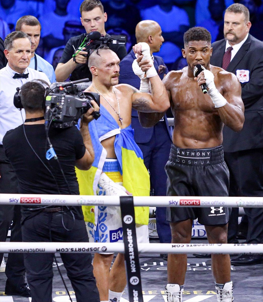 Dünya ağır sıklet boks ünvan maçında Usyk, Joshua'yı yendi